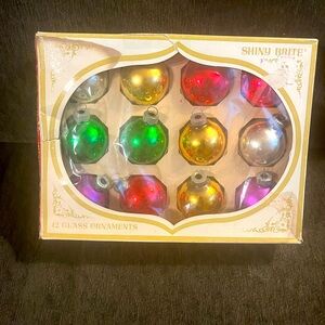 Shiny Brite Glass Ornaments